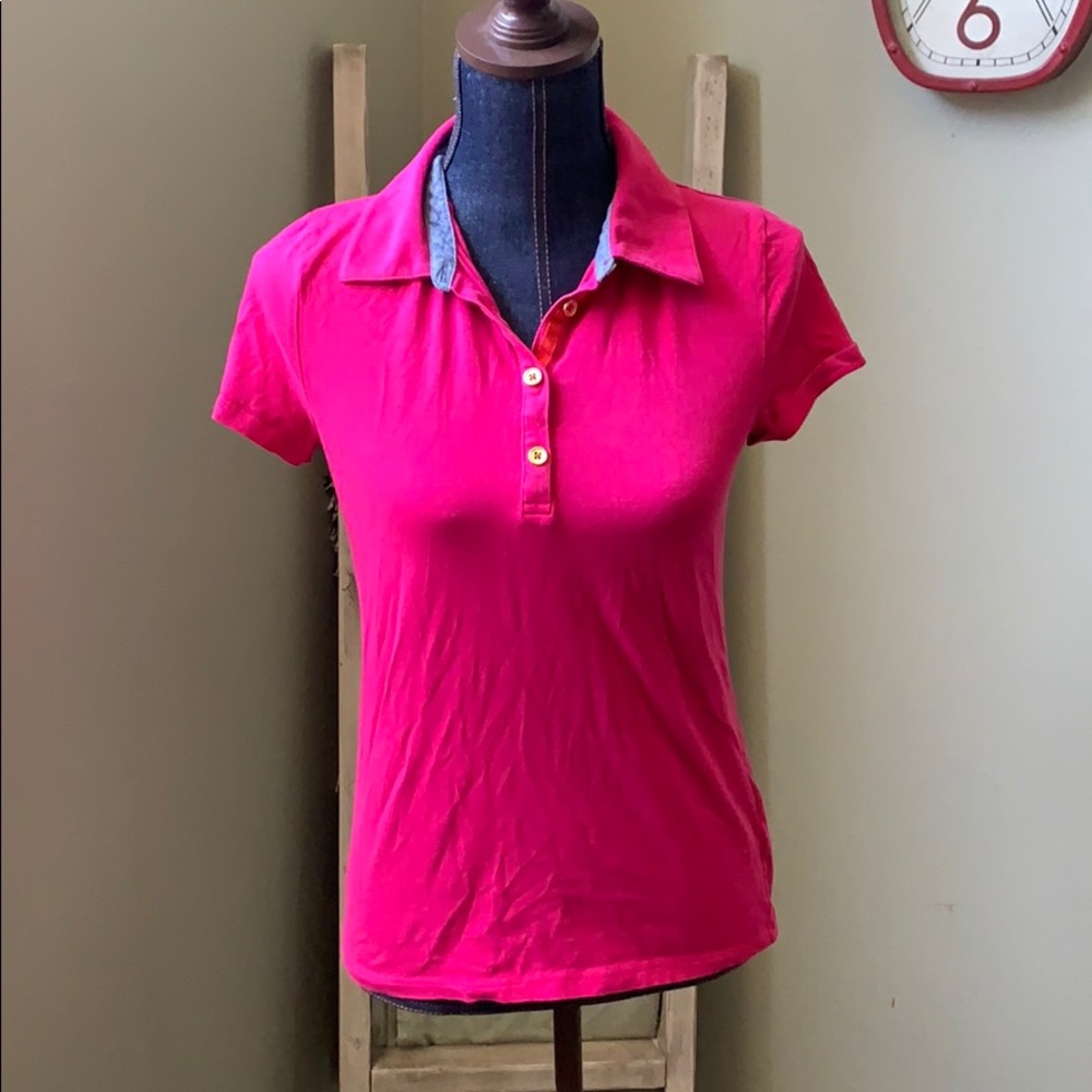 Jones New York Medium pink short sleeve shirt
